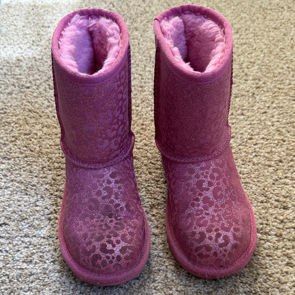 UGG Kids pink sparkle boots